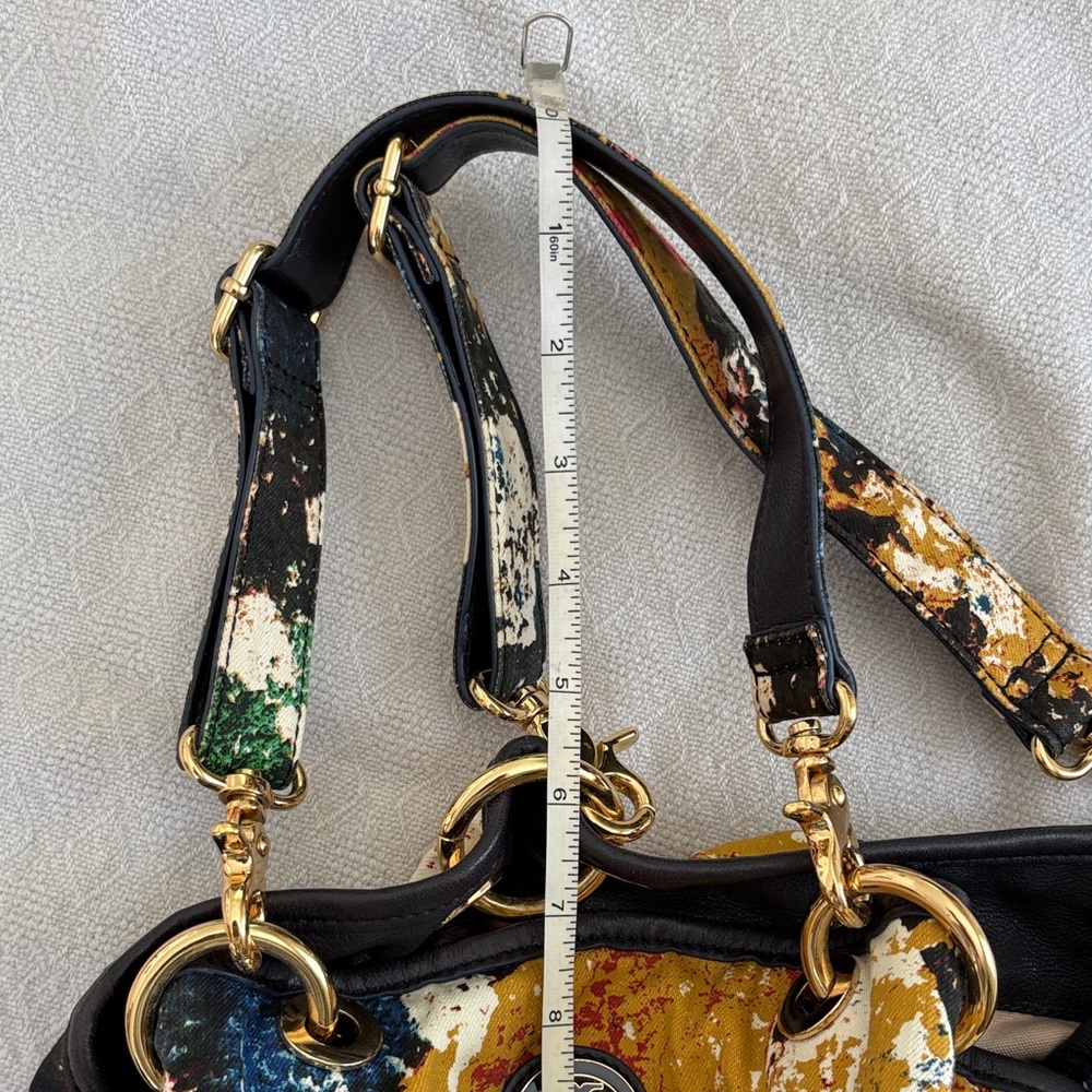 Tory Burch Designer-Inspired Multi‑Color Paint-Splatter Shoulder Bag - Picture 11 of 12